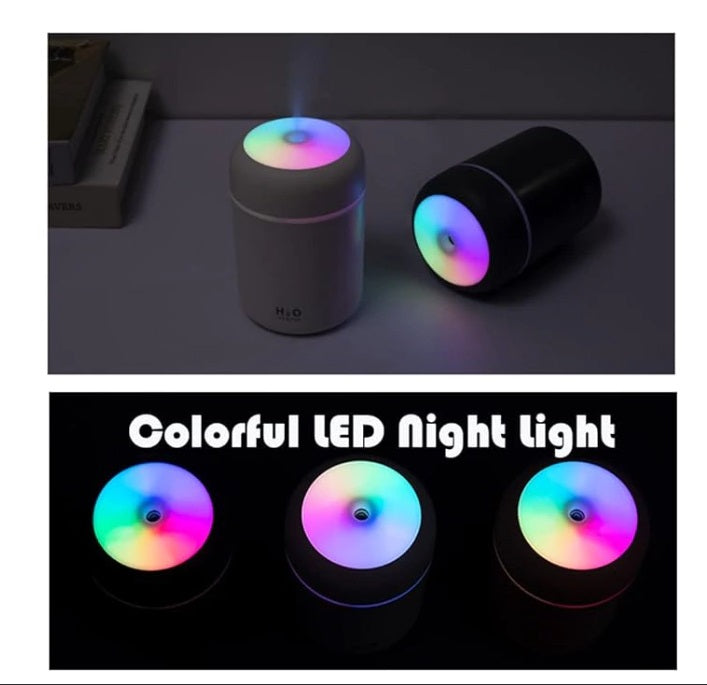 Humidificador Led USB Ultrasónico Difusor Luz RGB