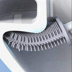 Escobilla Baño Cepillo Punta Flexible Silicona con Base