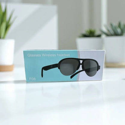 Gafas Inteligentes F08 Con Parlantes Y Micrófono Integrados