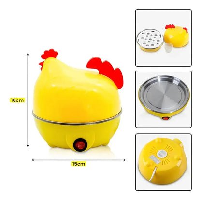 Hervidora Cocedor Huevos Eléctrica Forma De Gallina Vaporera