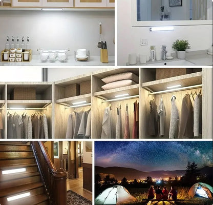 Barra de luz led recargable USB con sensor de movimiento